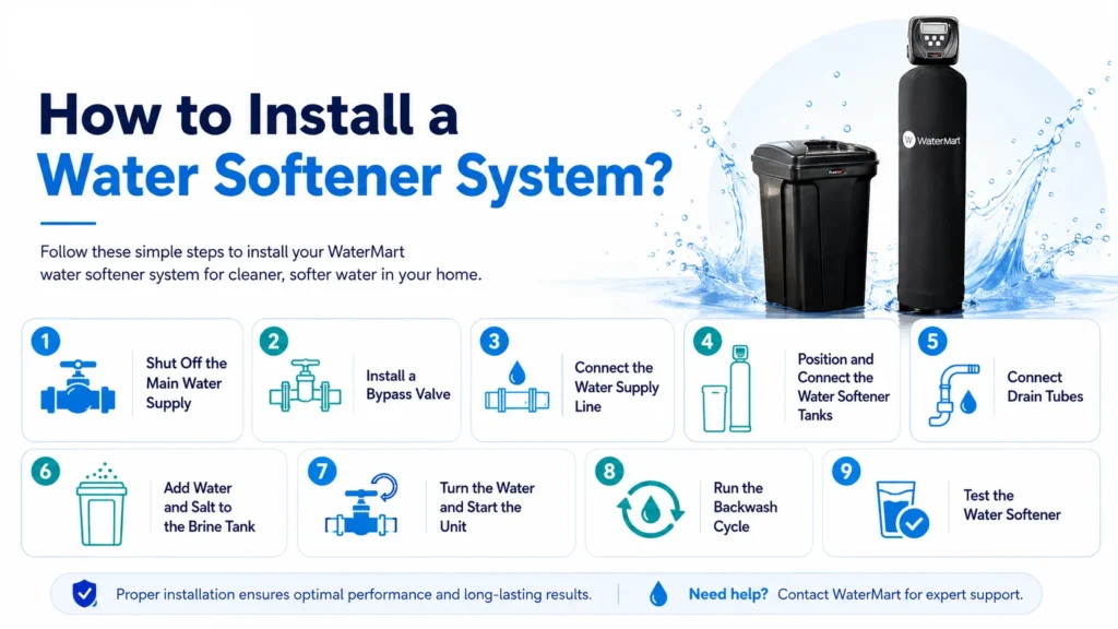 installation of water softener
