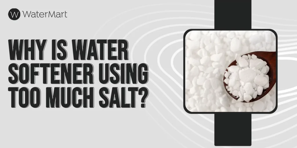 water softener using too much salt