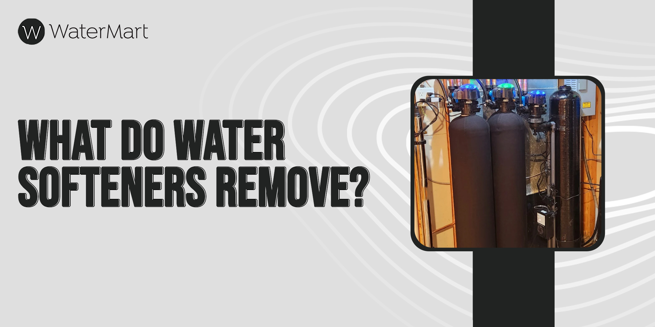 What do water softeners remove