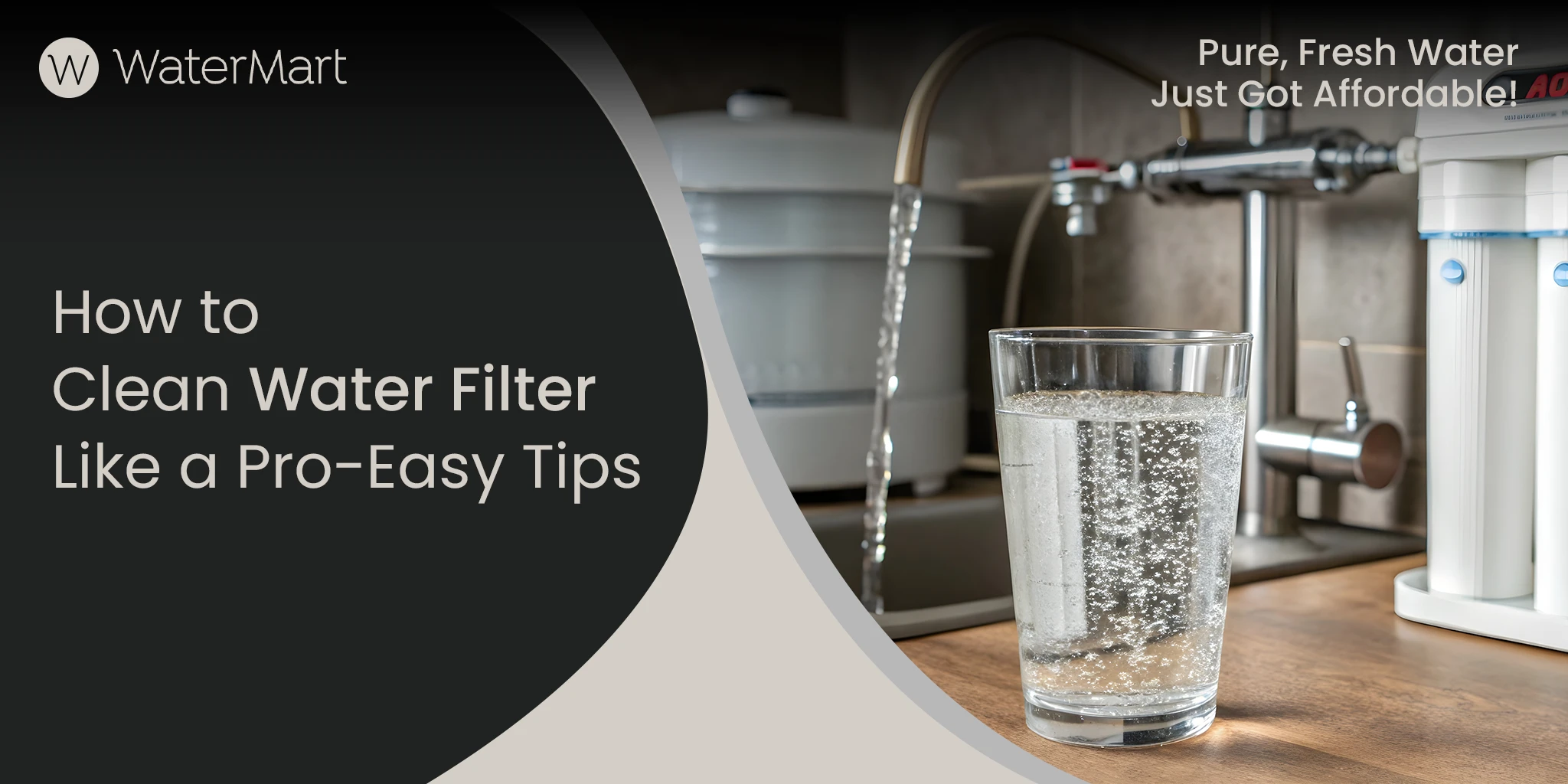 how to clean water filter at home