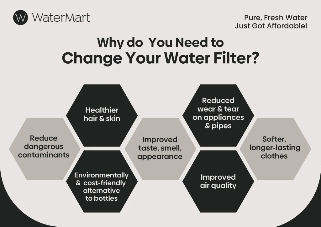 water filter change frequency