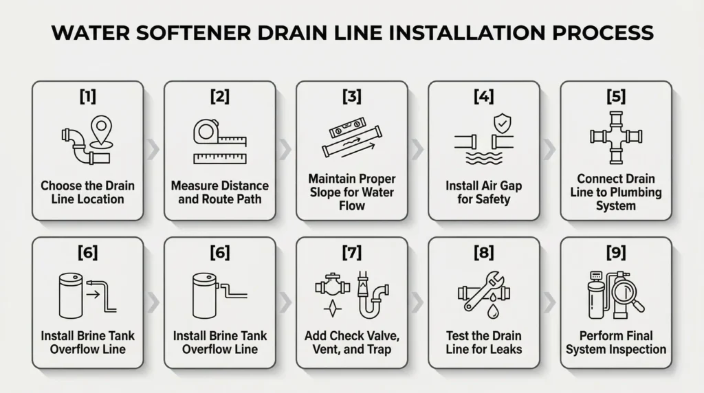 Water Softener Drain Line Installation Steps