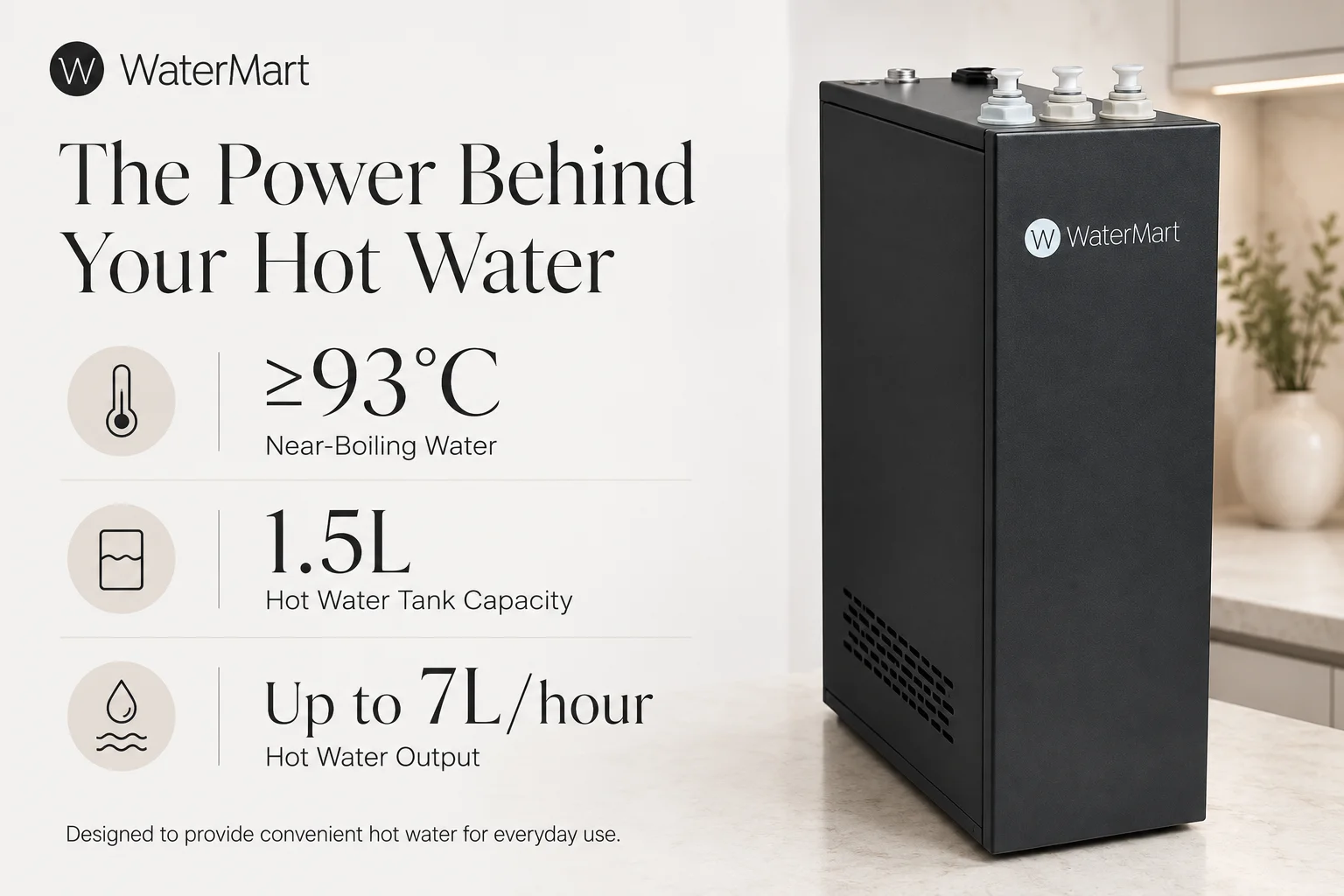 hot water dispenser under sink